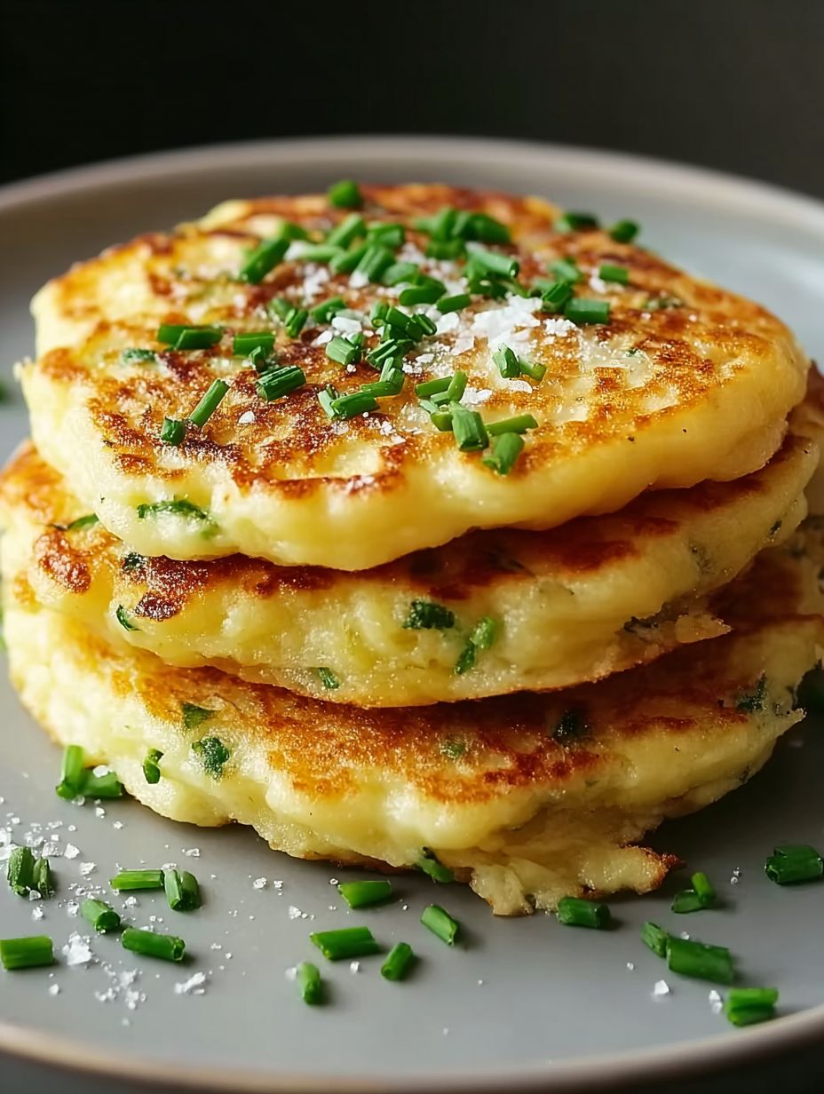 Amazing Savory Cheese & Chive Pancakes image 2