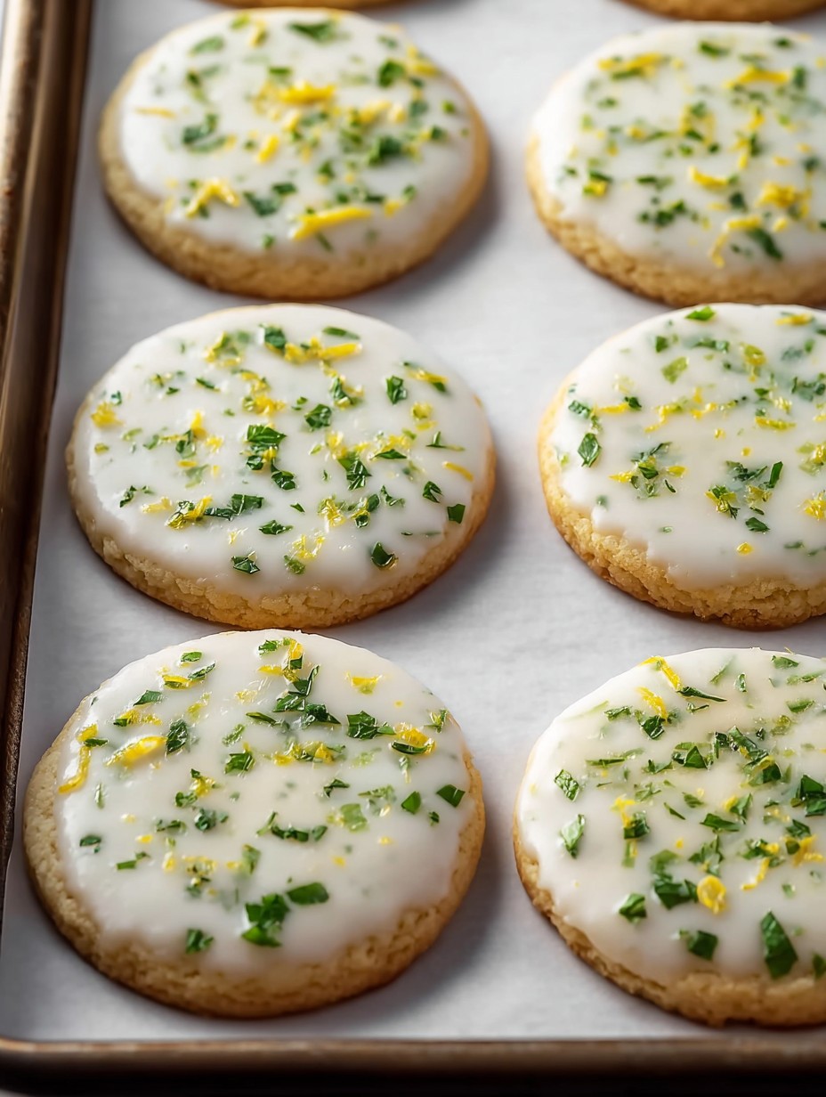 Bright Mint Lime Sugar Cookies with Zesty Glaze image 2