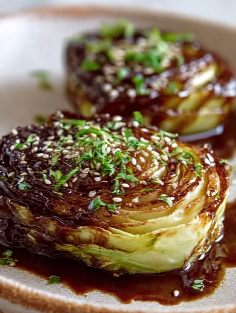 Caramelized Cabbage Steaks with Sesame Glaze image 2