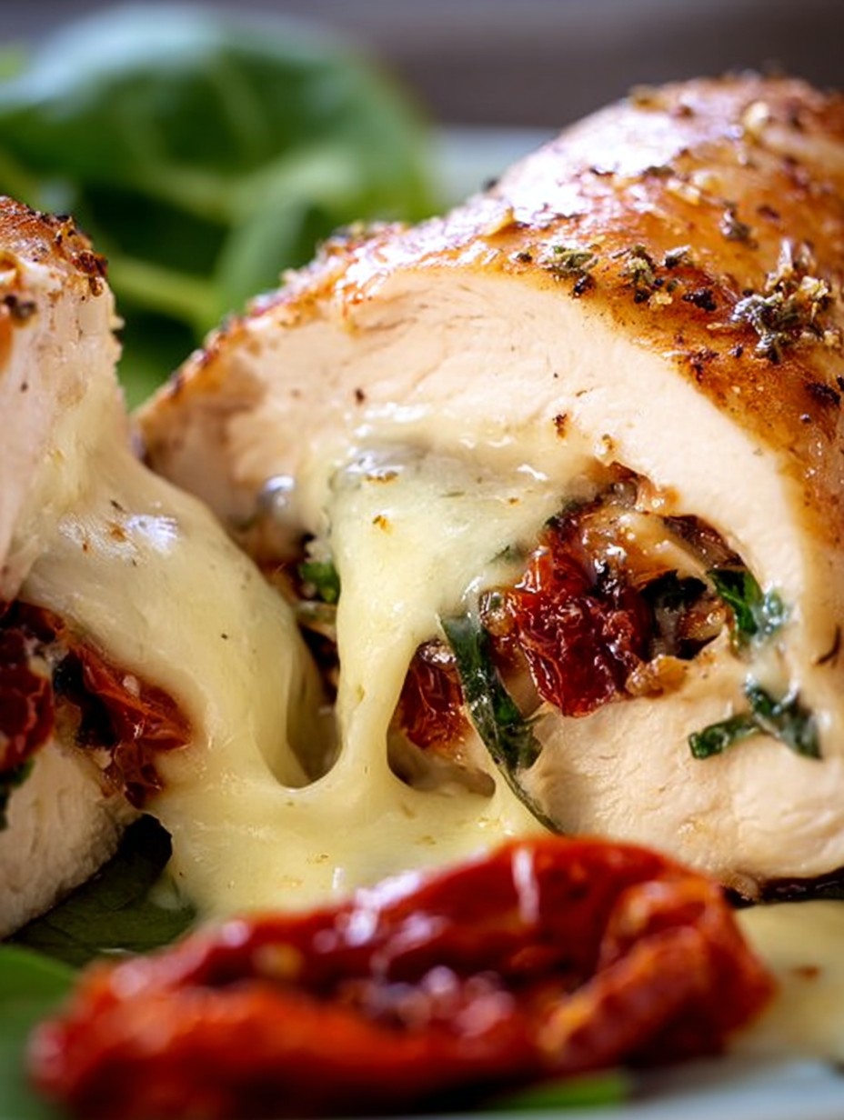 Cheesy Stuffed Chicken with Sundried Tomatoes & Gouda image 2