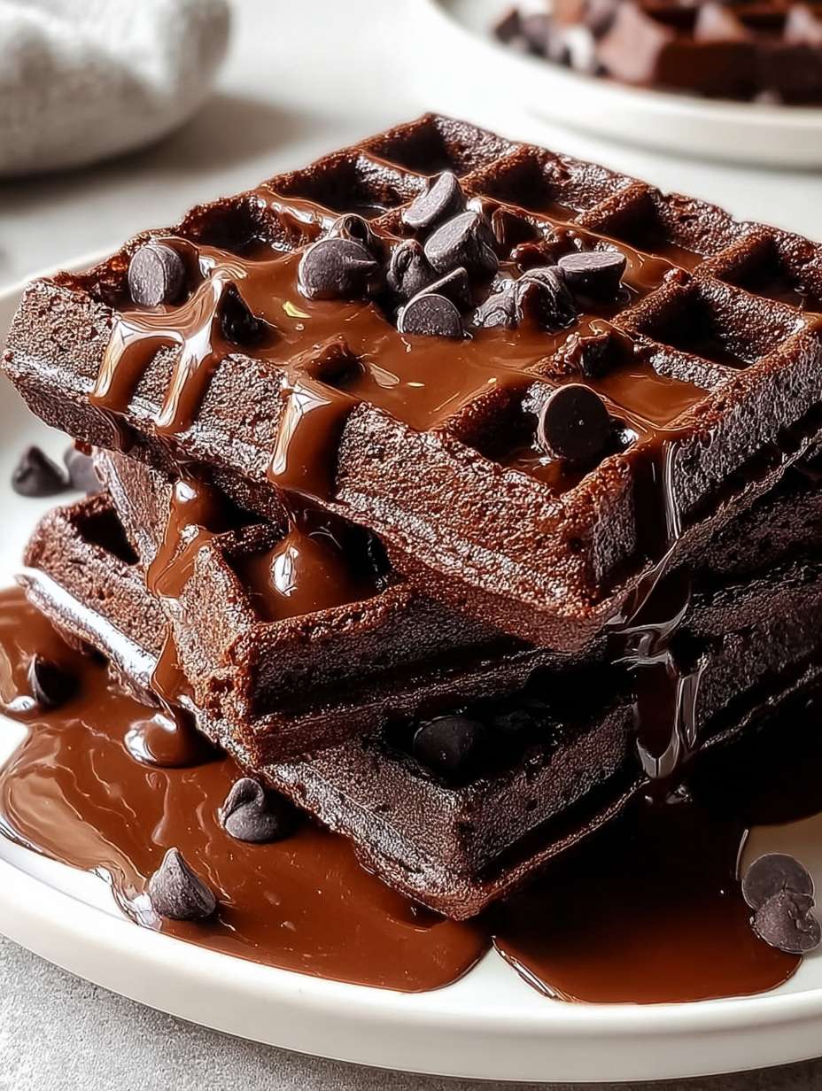 Chocolate Waffles That Taste Like Brownies image 2