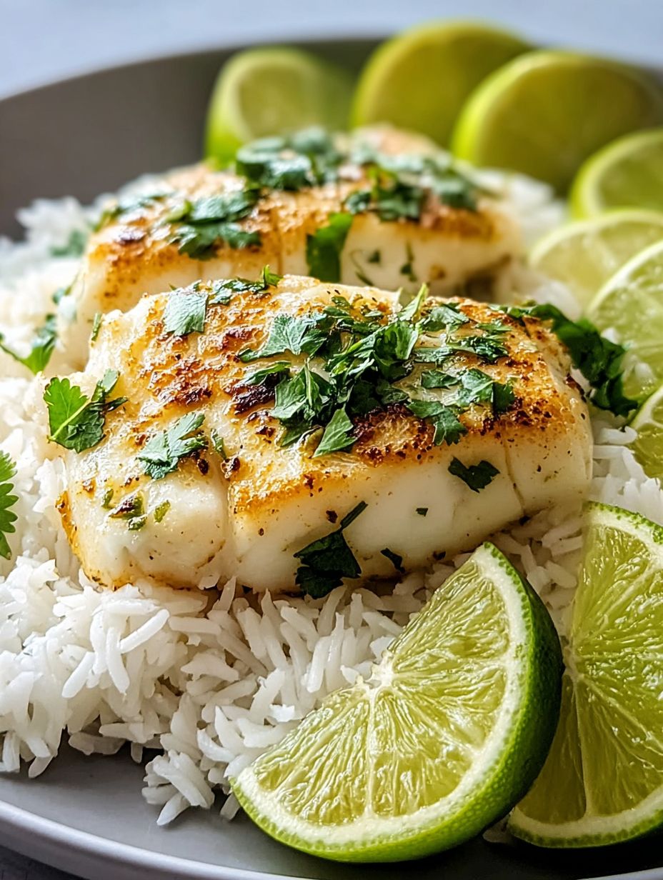 Crispy Coconut Lime Fish with Rice Dinner – icefishinges.com