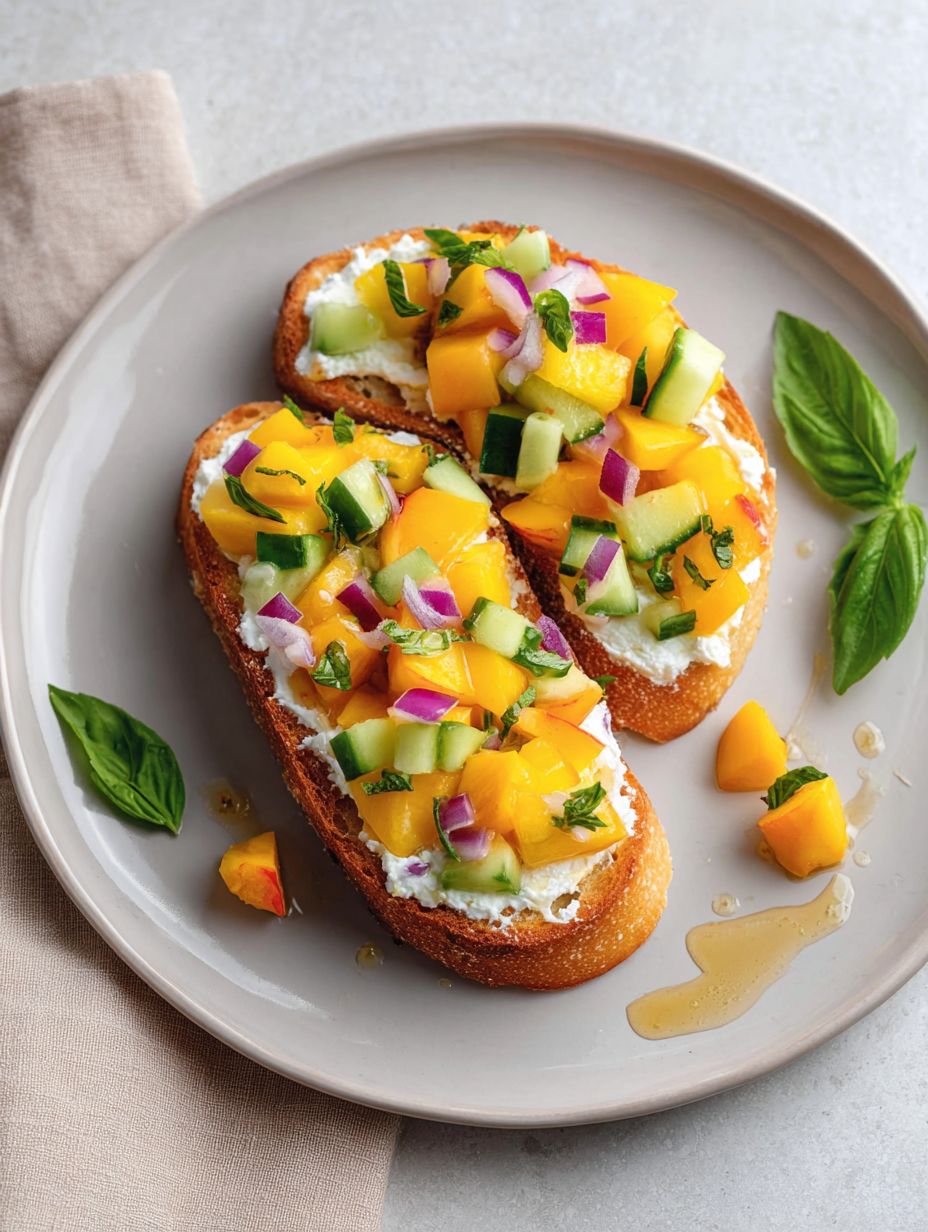 Crispy Mango Bruschetta with Fresh Ricotta. image 2
