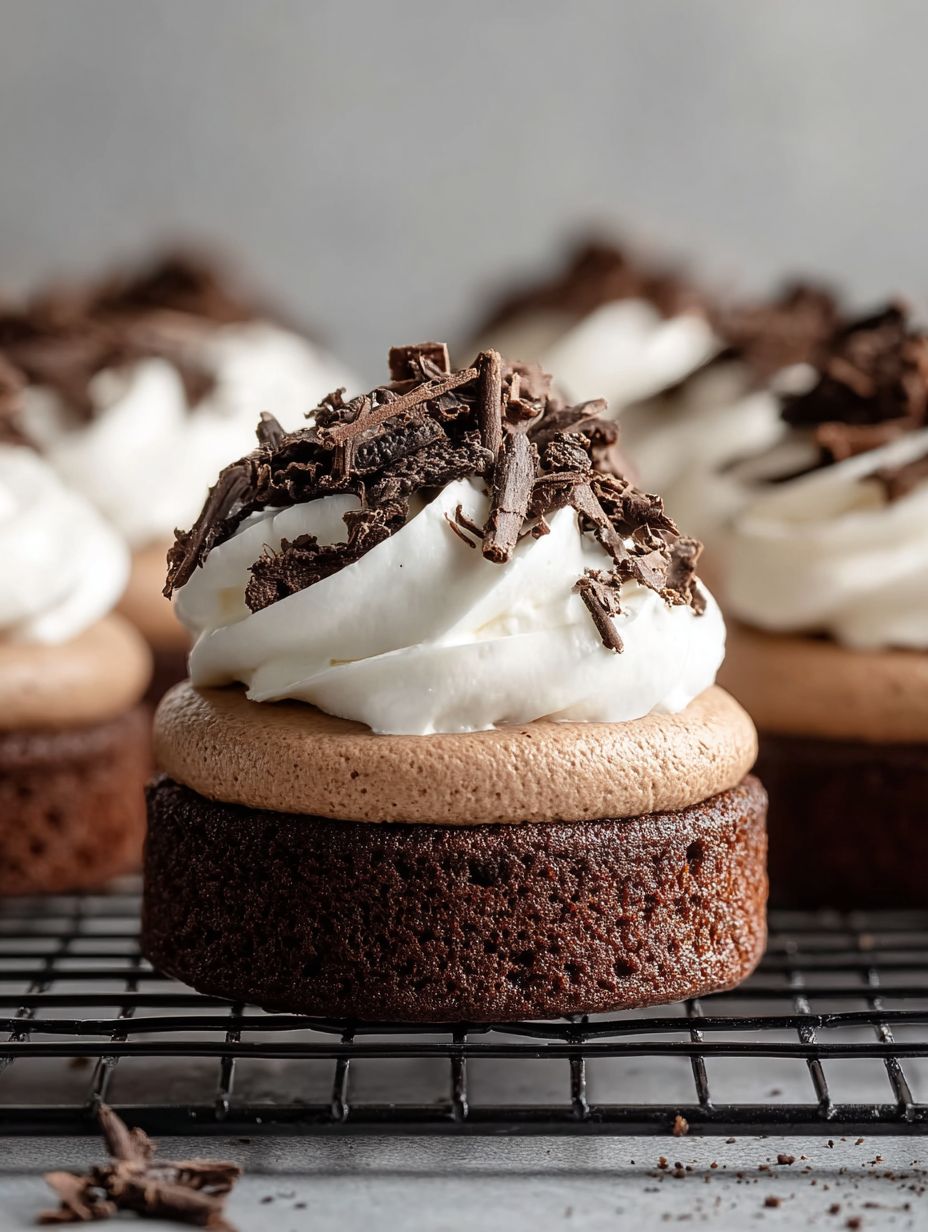 Decadent Chocolate Mousse Cakes with Whipped Cream image 2