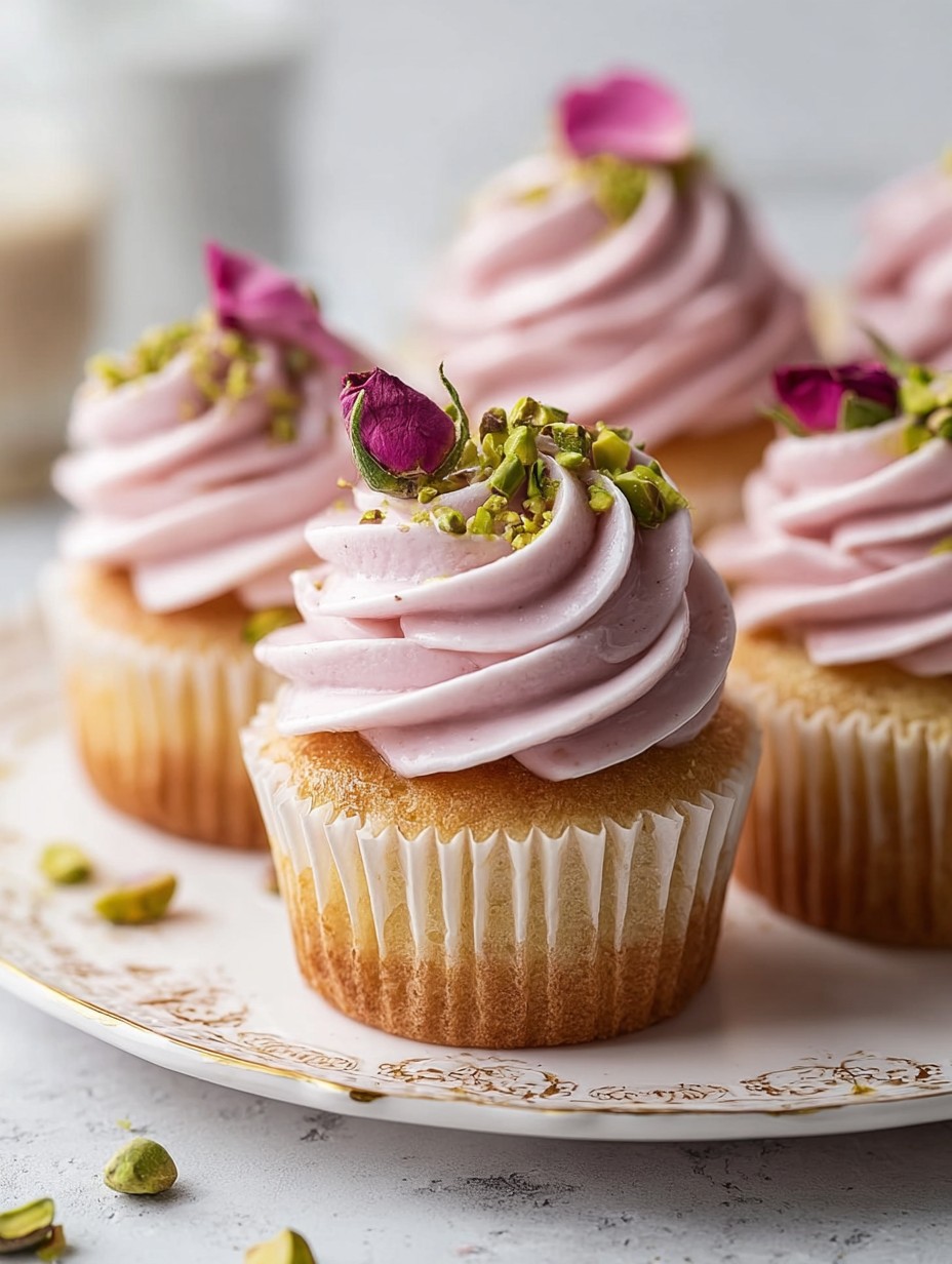 Delicate Rose & Pistachio Cupcakes You'll Love image 2