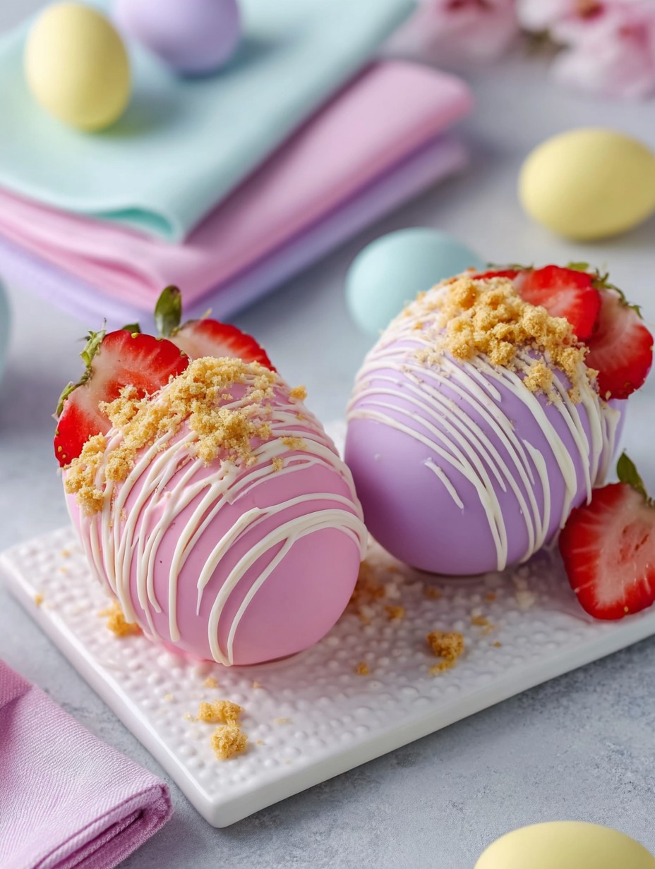 Delicious Strawberry Shortcake Easter Egg Bombs image 2