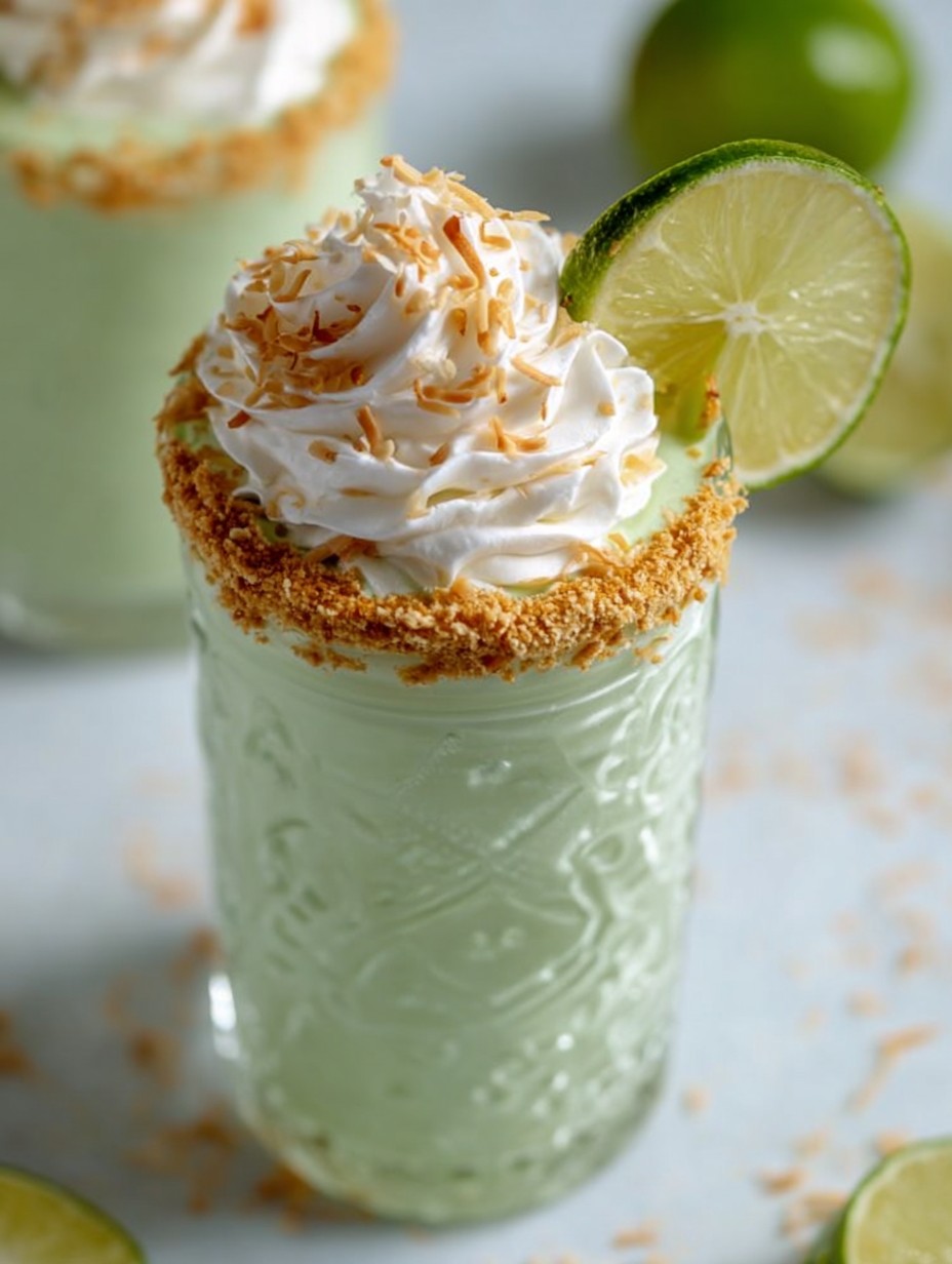 Dreamy Key Lime Pie Smoothie with Toasted Coconut image 2