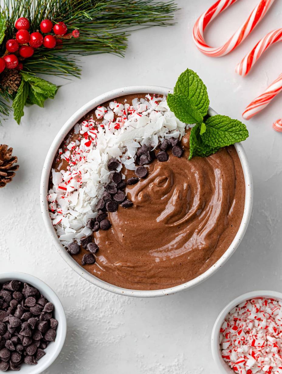 How to Make a Festive Peppermint Smoothie Bowl image 2