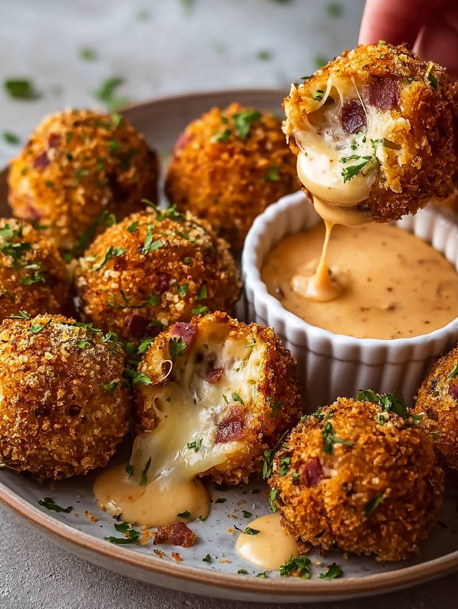 Irresistible Crispy Reuben Balls with Gooey Cheese image 2