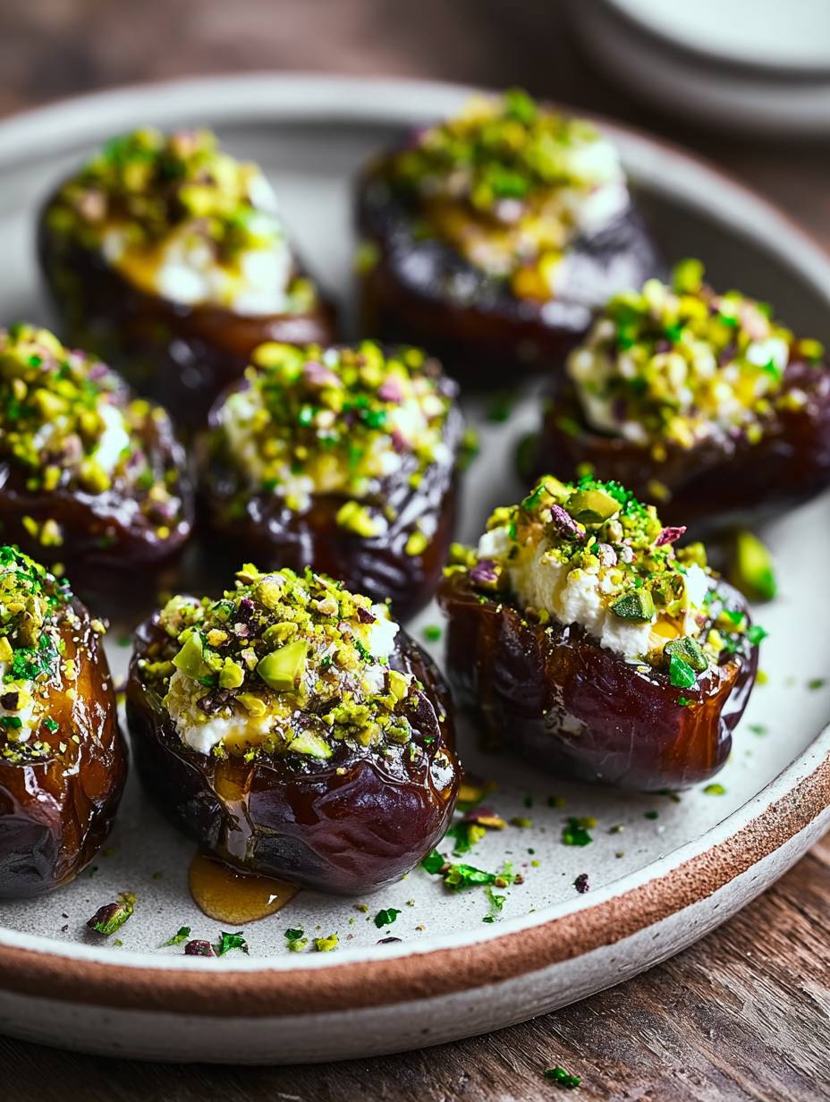 Irresistible Honey Ricotta Pistachio Dates image 2