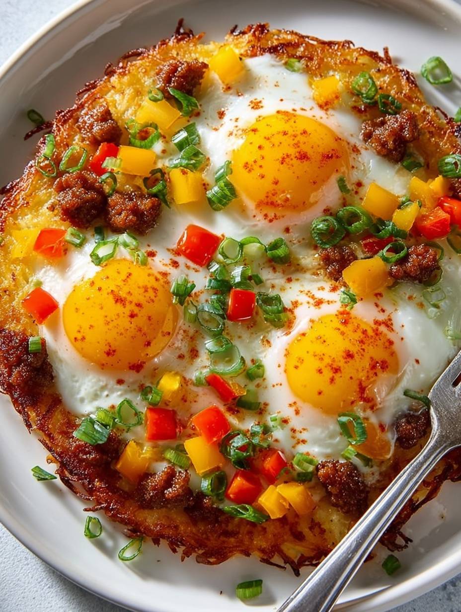 Loaded Crispy Hash Brown Breakfast Skillet image 2