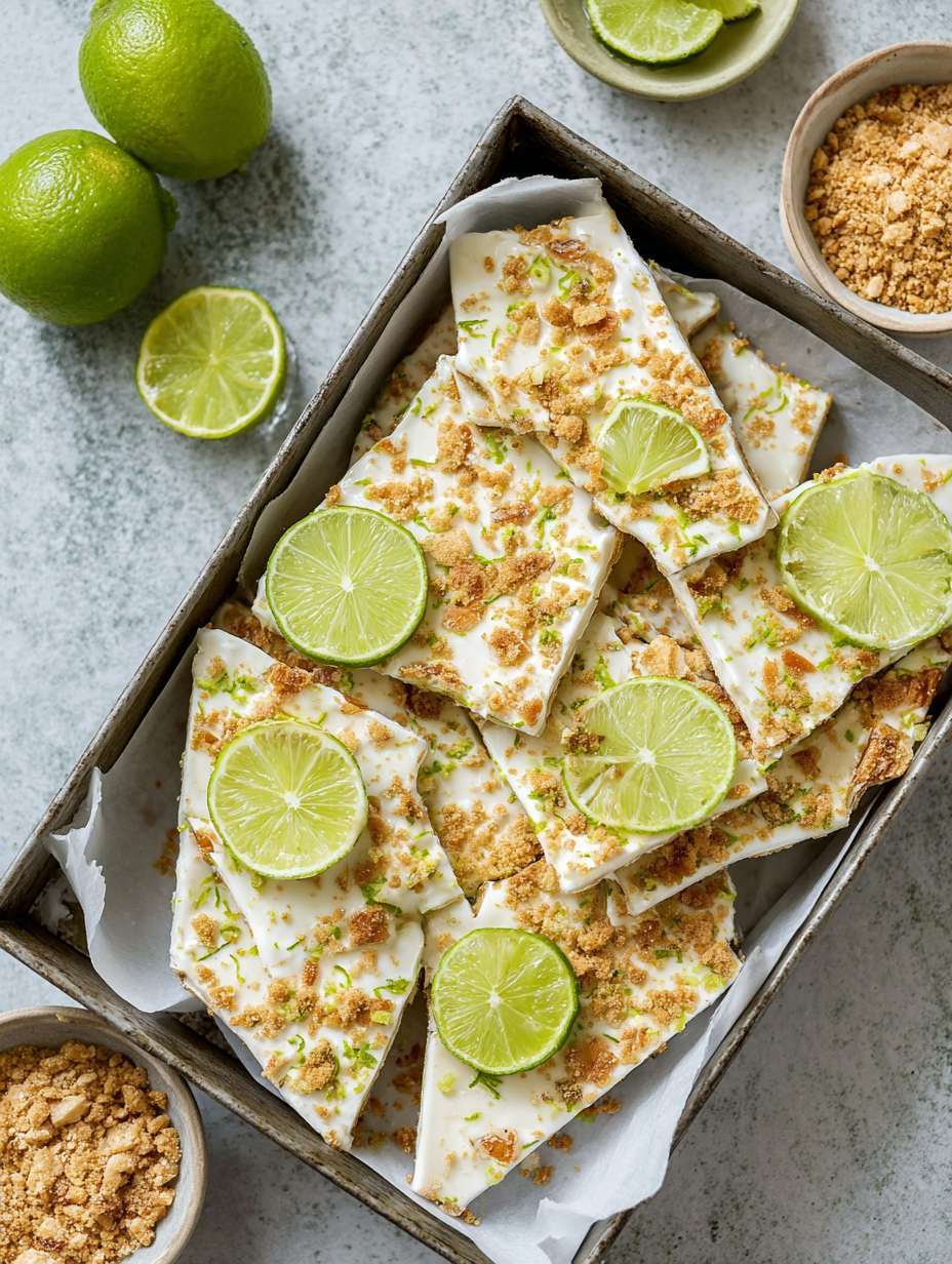 Quick Key Lime Pie Yogurt Bark | Healthy Dessert image 2
