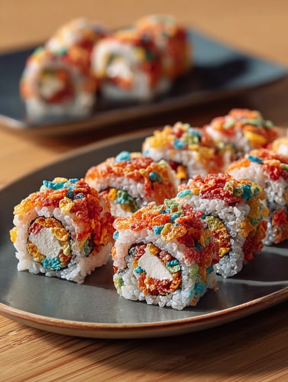 Sweet & Crunchy Fruity Pebbles Sushi Rolls image 2