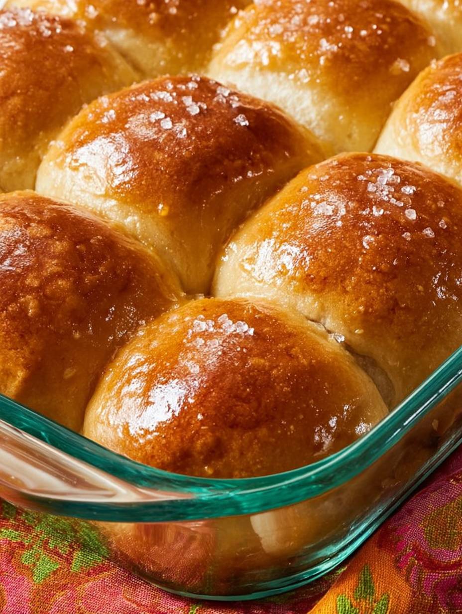 The Fluffiest Homemade Rolls with Sea Salt image 2