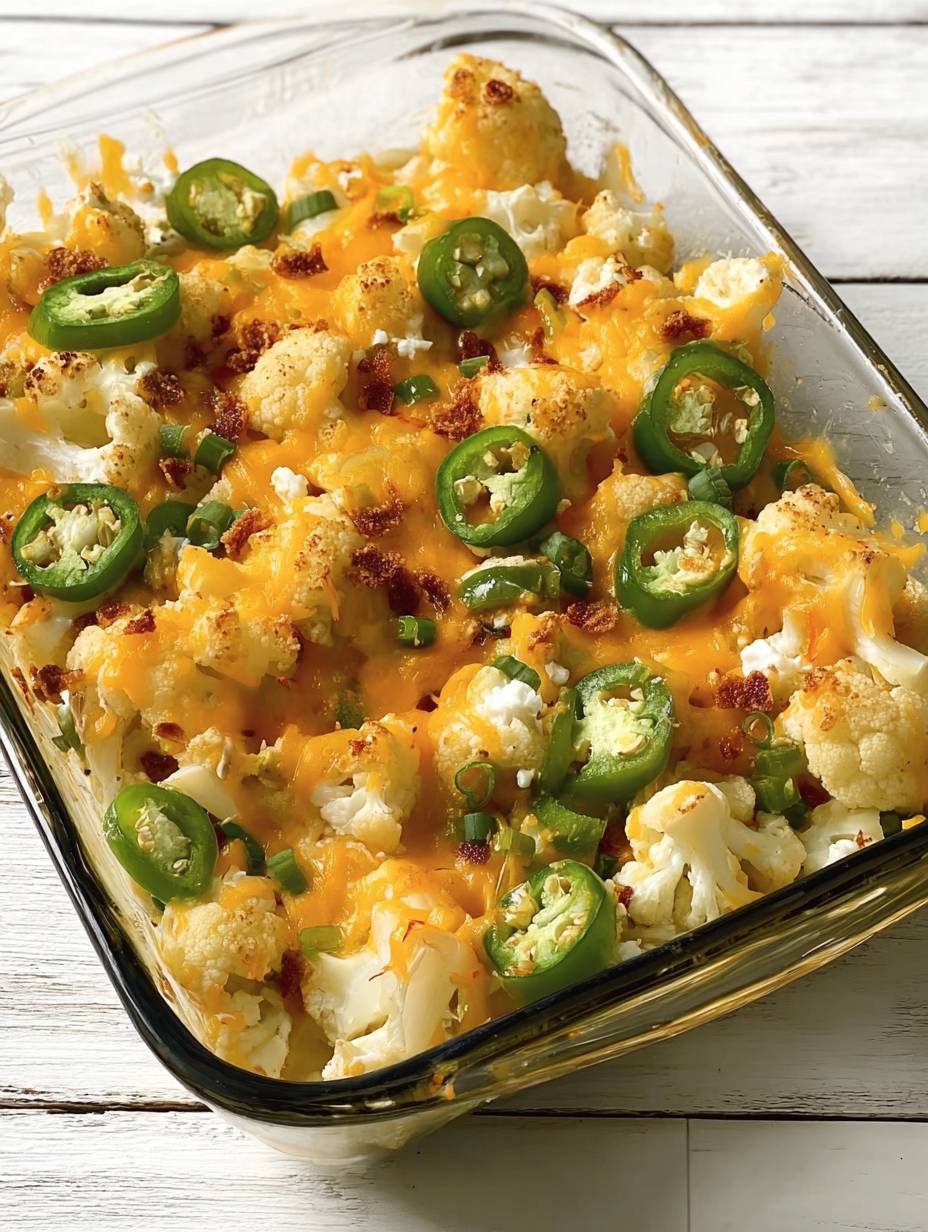 The Spicy Jalapeno Popper Cauliflower Casserole You Need image 2
