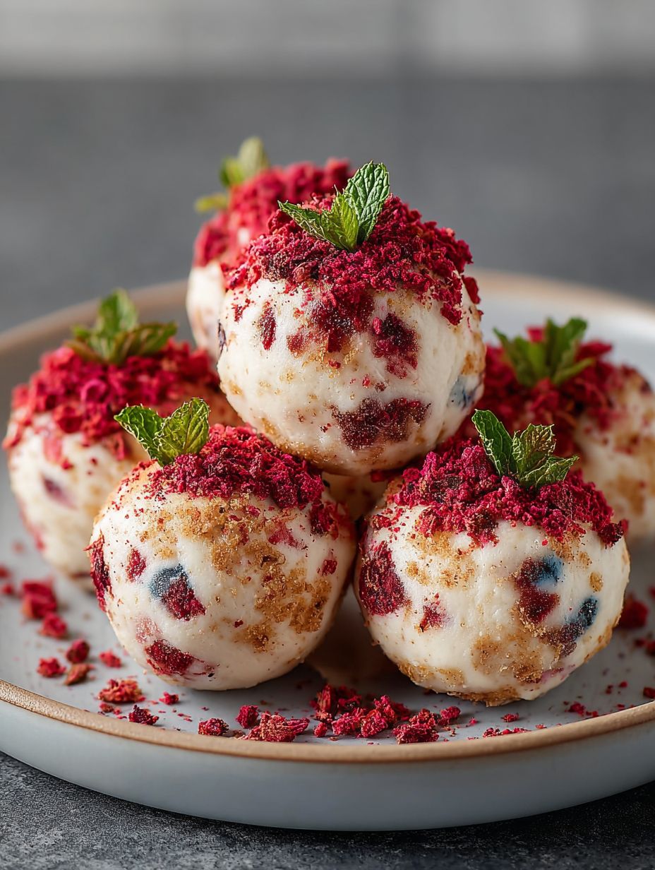 The Tastiest No-Bake Berry Cheesecake Bites image 2