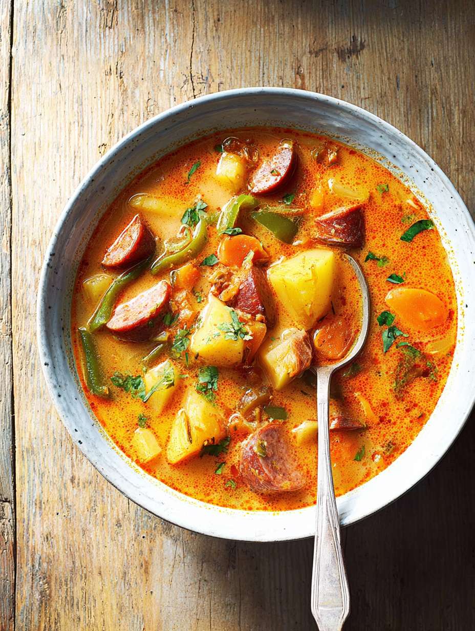Warm & Comforting Spanish Potato Chorizo Soup image 2