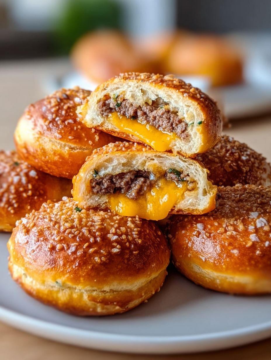 Your New Favorite Cheeseburger Pretzel Bombs image 2