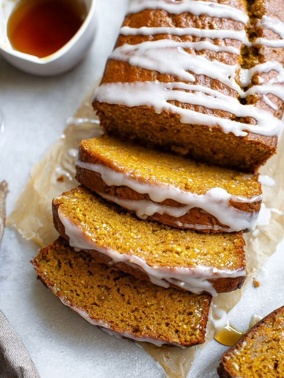 Cozy Chai Maple Pumpkin Bread with Glaze image 2