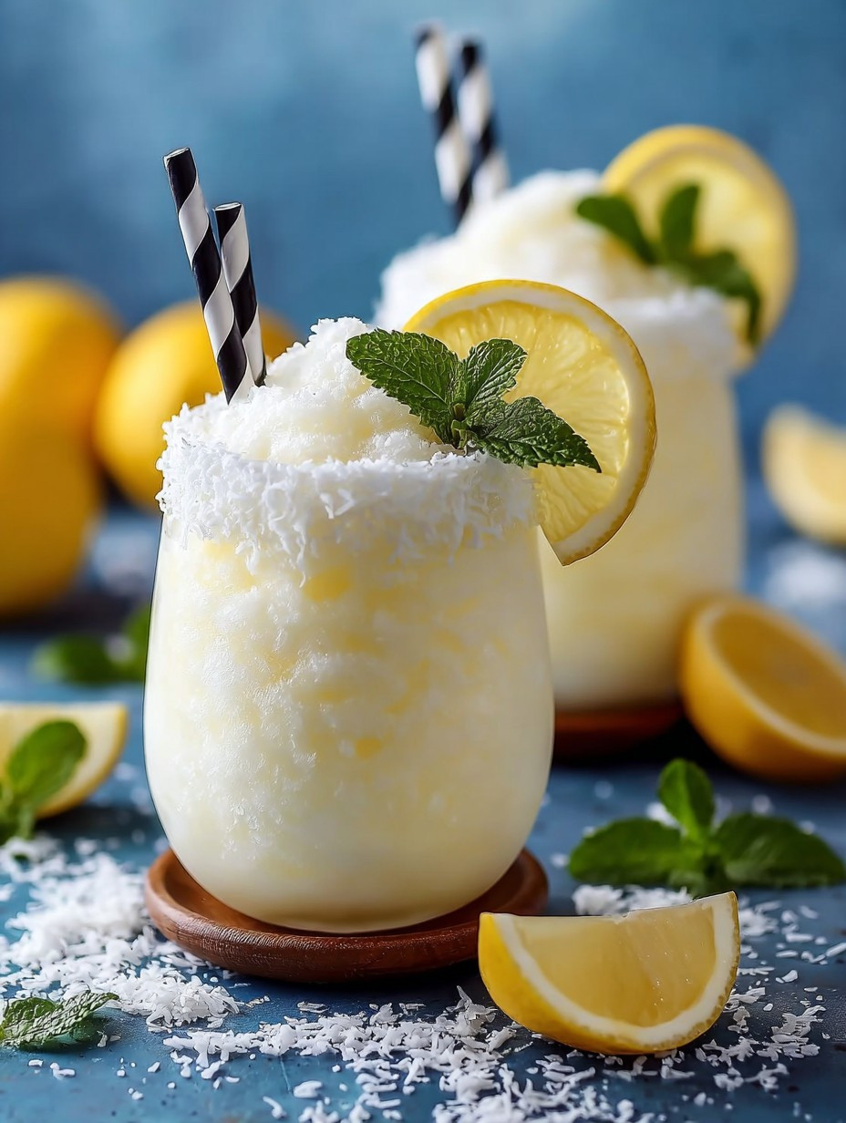 Creamy Frozen Coconut Lemonade: Your Summer Sip image 2