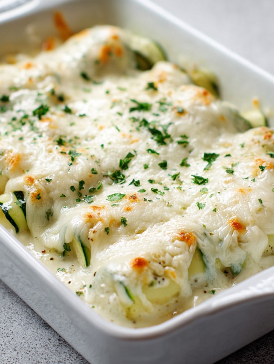 Creamy Zucchini Chicken Alfredo Roll Ups for Dinner image 2