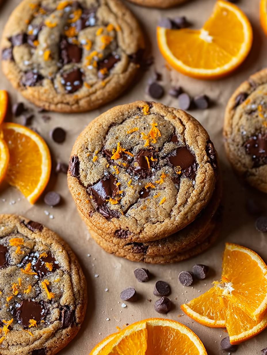 Irresistible Orange Chocolate Cookies with Sea Salt image 2
