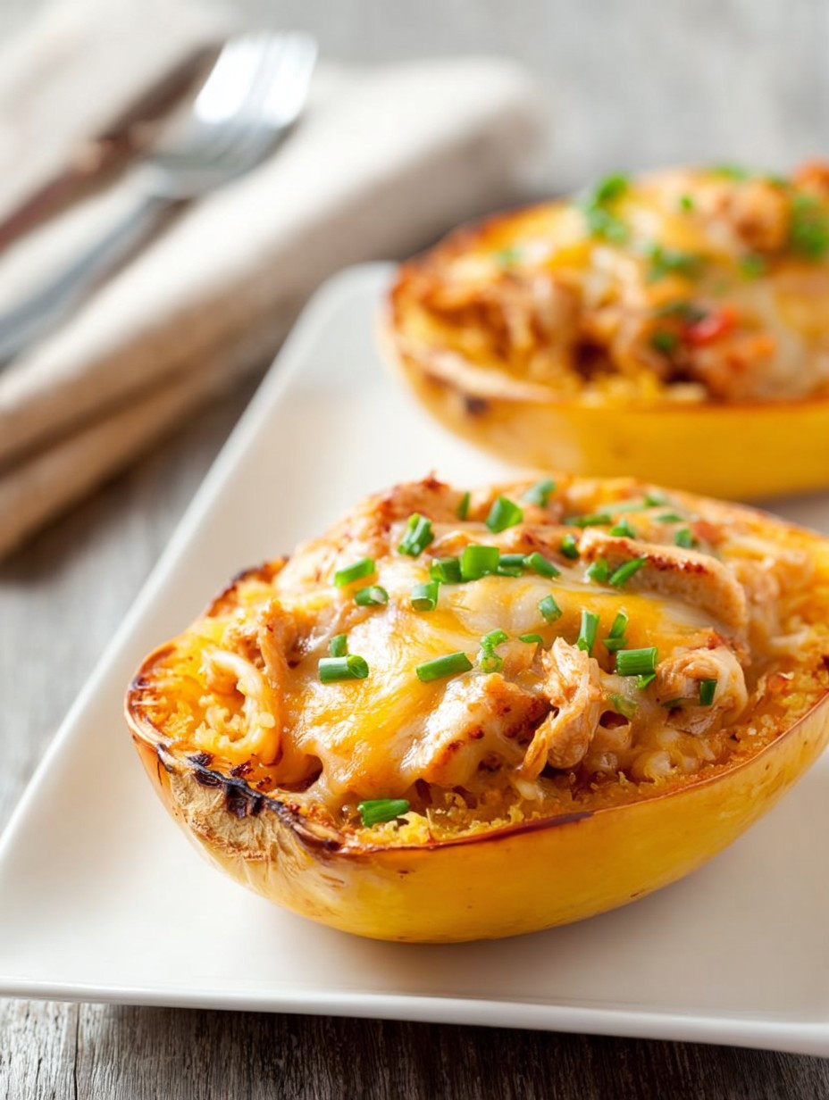 Quick & Cheesy Chicken Spaghetti Squash Bowls image 2
