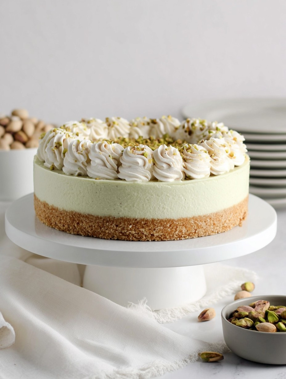 The Creamiest No-Bake Pistachio Cheesecake Ever image 2