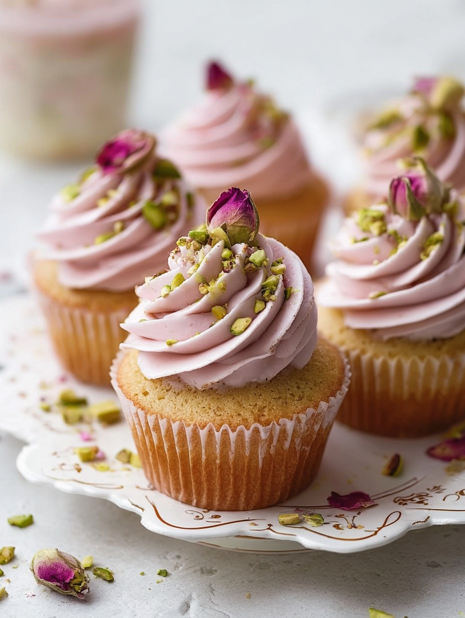 The Most Elegant Rose Pistachio Cupcakes You'll Love image 2