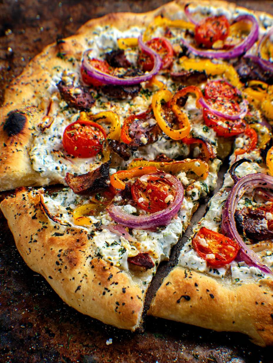 Twisted Gyro Pizza with Creamy Tzatziki image 2