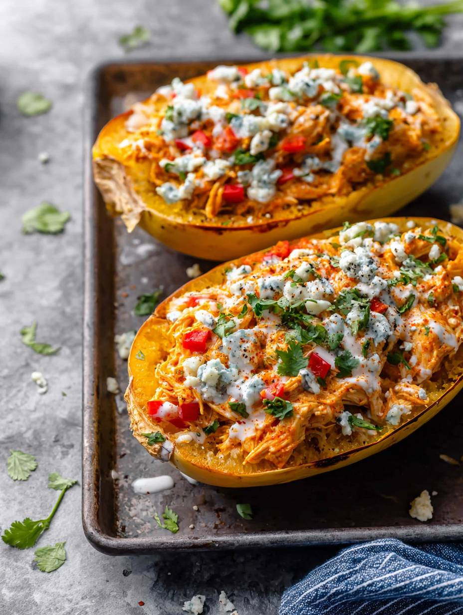 Your New Favorite Buffalo Chicken Spaghetti Squash image 2