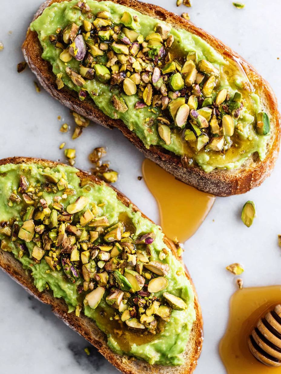 Your New Favorite Honey Pistachio Avocado Toast image 2